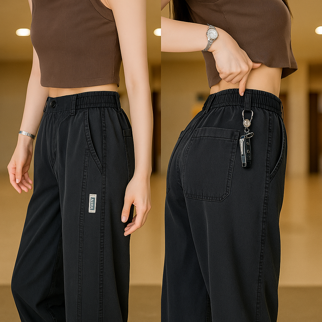 Pantalones Flora de Seda y Poliéster [Paga 2, Llévate 3]