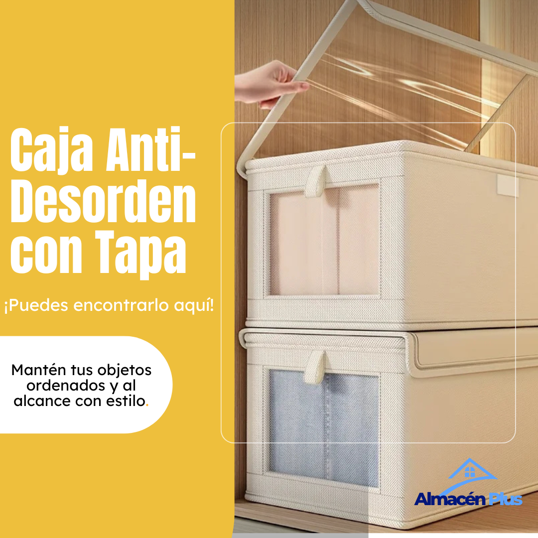 Caja Anti-Desorden con Tapa
